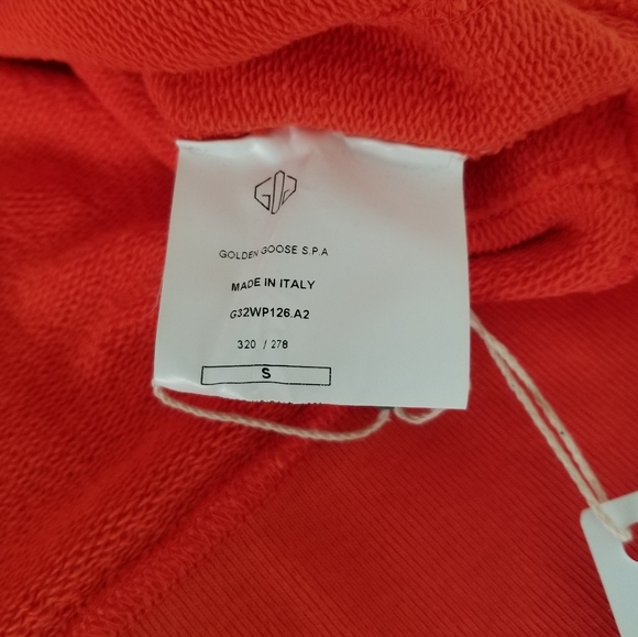 Golden Goose Floral Print Orange Sweatshirt Size S Small - Picture 8 of 9